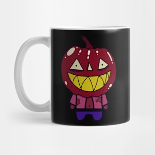 Red Zombie Pumpkin Man of Halloween Mug